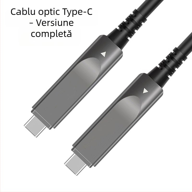 Cablu de date din fibră Type-C, 10Gbps, afișaj 8K60Hz, încărcare rapidă PD 100W, lungime 1–30 m