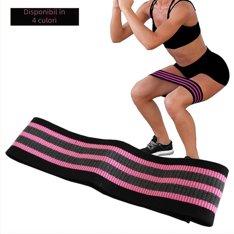 Inel de rezistență pentru glutei – inel latex pentru exerciții de șold și picioare, Rubber Band Puller, 120/150/200 lb, Yunsport
