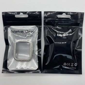 Carcasă de protecție pentru Apple Watch S10/SE – diamant în dublu rând, electroplacată, carcasă PC