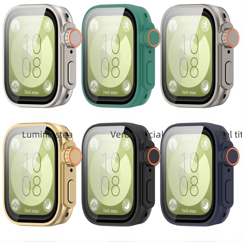 Husă de protecție pentru Huawei Watch Fit3/Fit4/Fit4 Pro, carcasă unibody, material PC + folie temperată, greutate 10 g (Fit3), 13 g (Fit4), 14 g (Fit4 Pro)