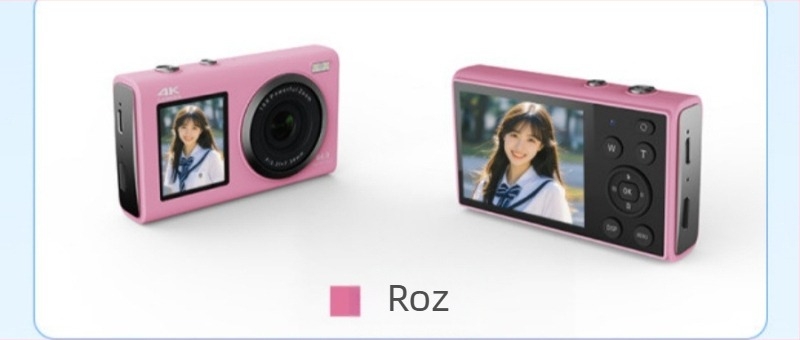 Dv80j Cameră digitală cu card — Senzor CCD 24MP, Zoom optic 16x, Rezoluție max. 4320×3240, Ecran LCD 2.8-inch, 64GB memorie internă