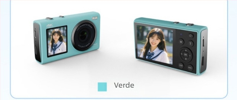 Dv80j Cameră digitală cu card — Senzor CCD 24MP, Zoom optic 16x, Rezoluție max. 4320×3240, Ecran LCD 2.8-inch, 64GB memorie internă
