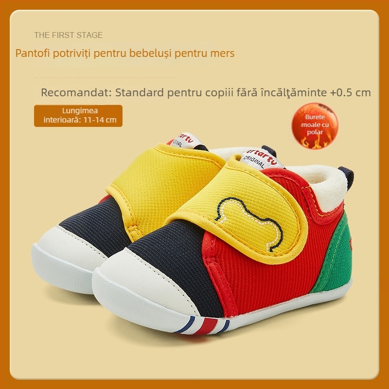 Pantofi Rabbit pentru copii mici — exterior din plasă, închidere Velcro, respirabili, antiderapant, rezistenți la uzură