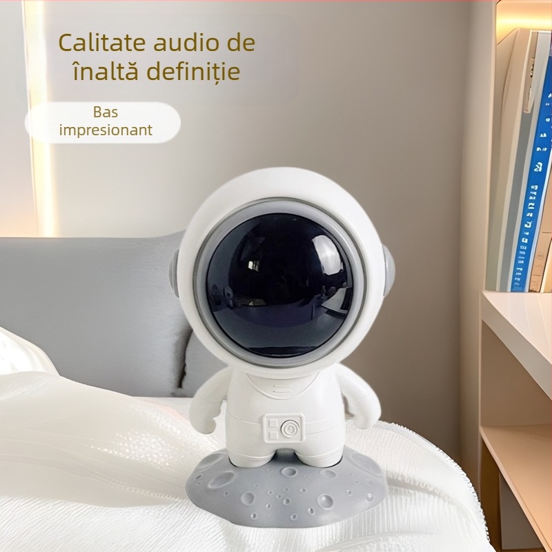 Boxă portabilă Bluetooth cu LED, baterie încorporată 300–500 mAh, 5W, răspuns în frecvență 60 Hz–15 kHz, SNR ≥75 dB