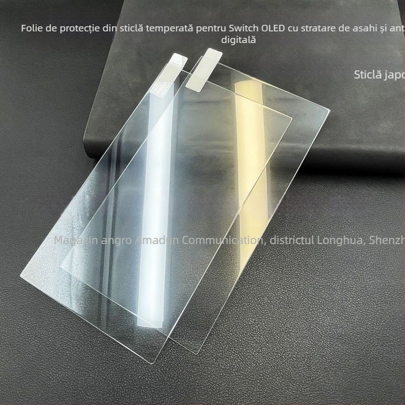 Protecție ecran pentru Nintendo Switch OLED din sticlă întărită – acoperire cu model de amprentă uleioasă, 0,33 mm, transparanță ≥92%