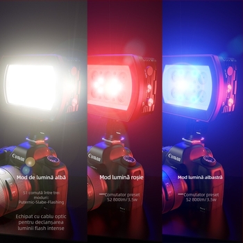 SeaFrogs SL-22 Iluminator subacvatic pentru fotografie – Carcasă din aliaj de aluminiu+PC, baterii Li-ion 4x18650, utilizare amfibie, greutate 480 g