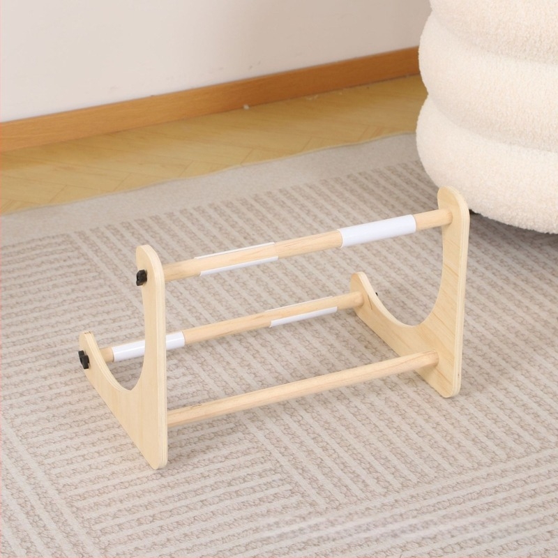 Lat de masă din lemn cu magnet reglabil pentru goblenuri, design cu inel încrucișat, pentru utilizare pe masă sau pe genunchi, mașină DIY de țesut, construcție cu 6 straturi