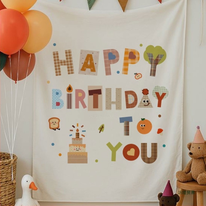 Tapiserie de aniversare pentru perete – bază din bumbac cu accente din flori de mătase, formă dreptunghiulară, decor pentru living