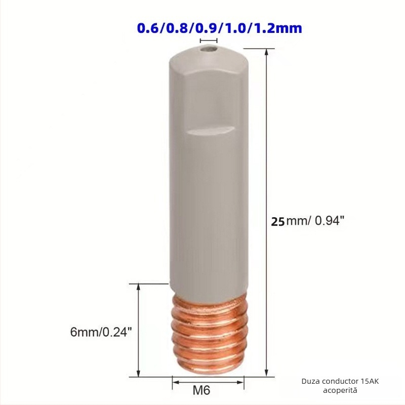 Sagao 15AK duză protejată acoperită și set protecție pentru Mb15AK sudură MIG/MAG cu protecție gaz, 7 bucăți