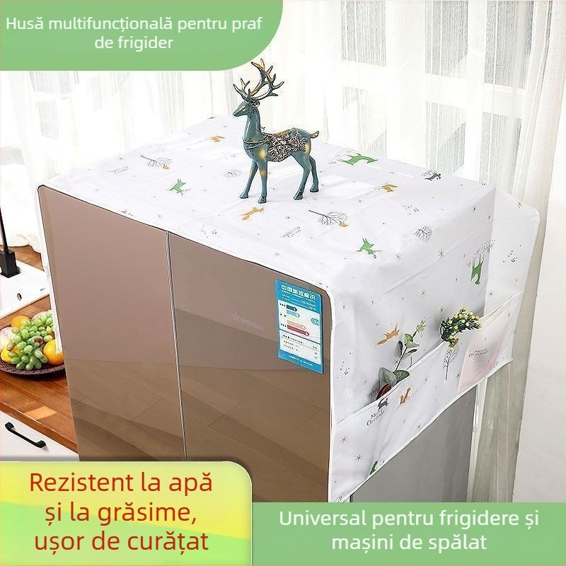 Zhenggan husă pentru praf a electrocasnicelor — husă universală pentru frigider, cuptor cu microunde și mașină de spălat — material PVEA — lansare primăvara 2024