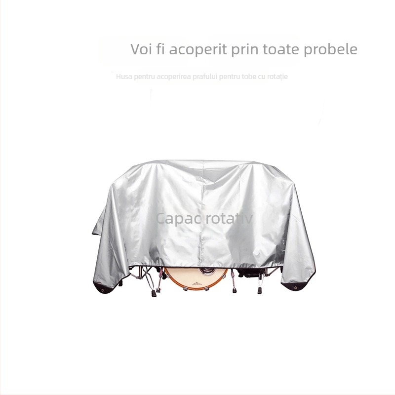 Capac de protecție împotriva prafului pentru seturi de tobă și instrumente electronice — impermeabil, UV-împotriva și praf; material Oxford 420D, fibră de poliester, personalizabil