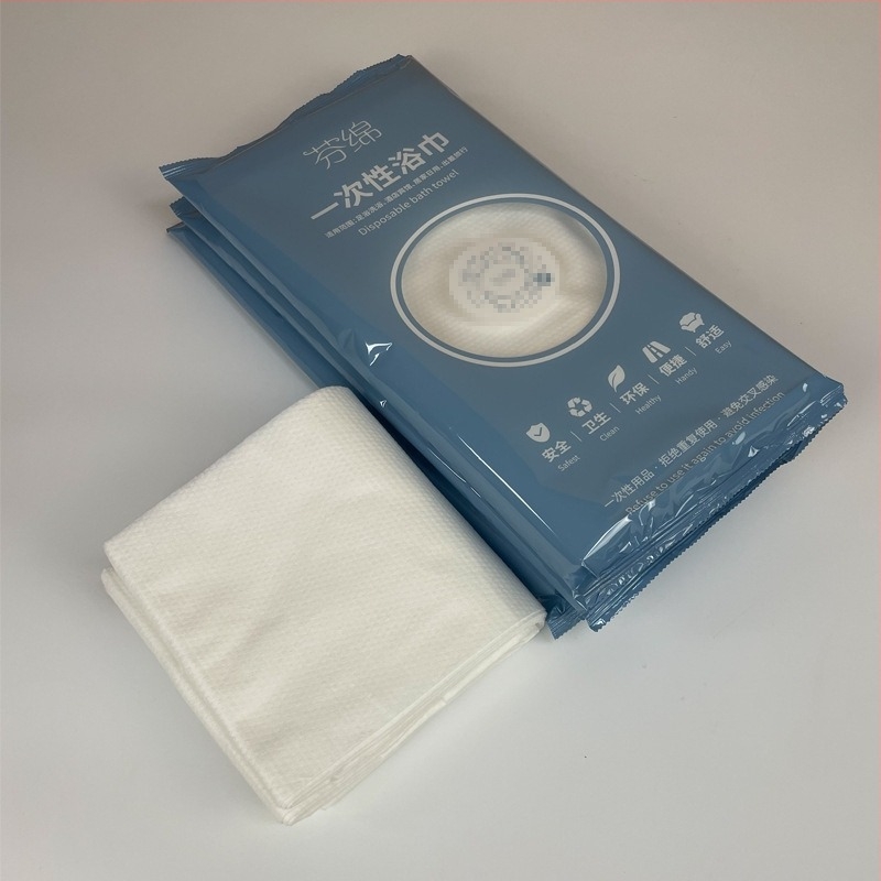 Prosop de baie de unică folosință pentru călătorii, cu nucleu Kapok, 80% poliester + 20% poliamid, 20% bumbac, țesătură jacquard, absorbție 5-10 s, delicat cu pielea