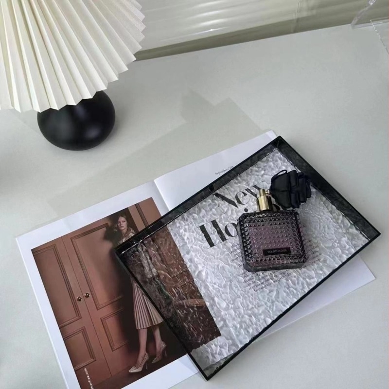 Tavă de depozitare din acrilic – organizator simplu și modern pentru baie pentru cosmetice, bijuterii și aromaterapie (cadou de afaceri ideal)