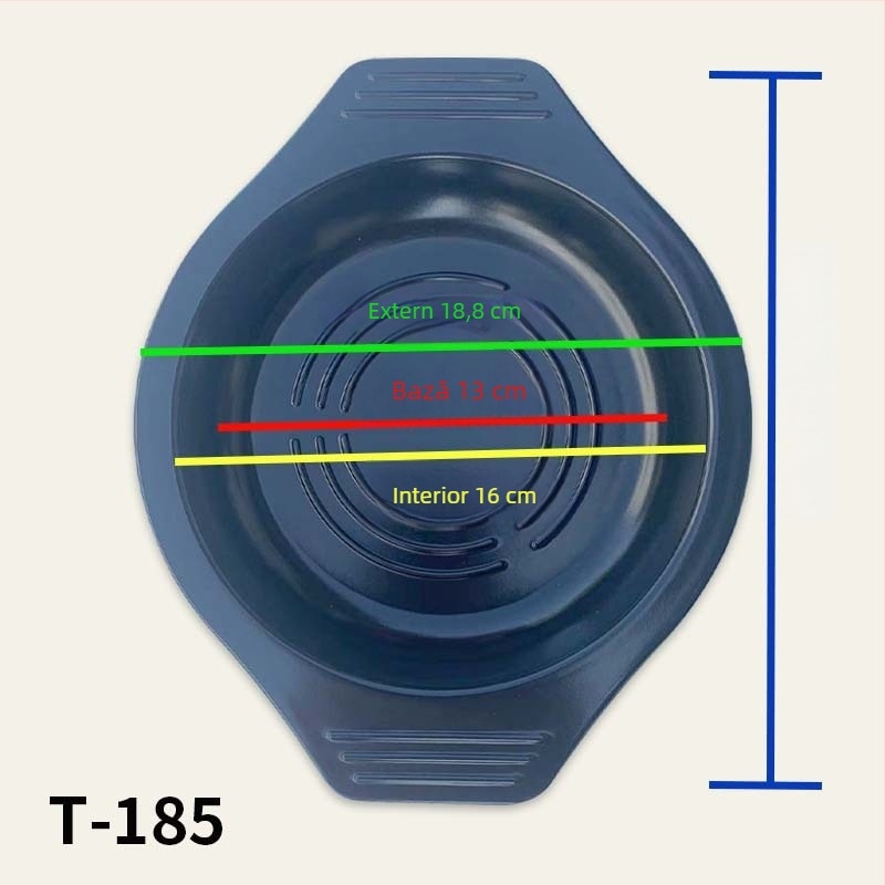 Tavă melamină pentru oale, cu bază rezistentă la temperaturi îmbunătățită și placă izolatoare.
