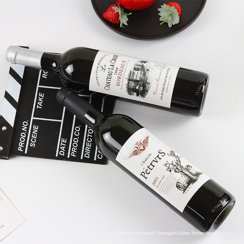 Element decorativ pentru sticle de vin – sticlă – brand SS – imprimare logo disponibilă – pentru sticle de vin și alte utilizări