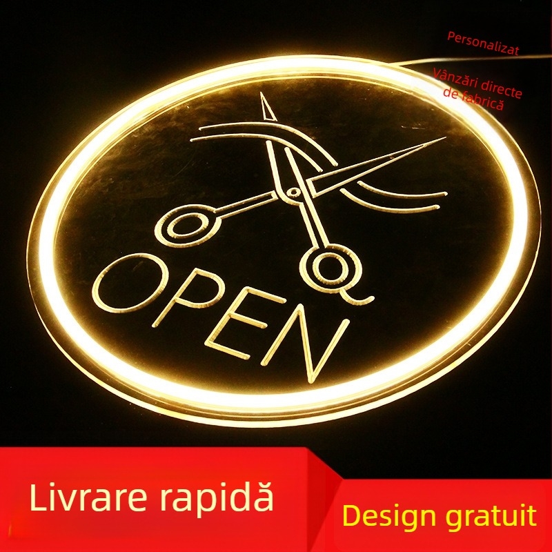 Semn mural cu neon în relief pentru check-in, personalizabil, brand Chimei