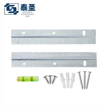 Set Z pentru suspensie rame foto — placă de spate din metal cu electroplacare, stil modern minimalist, montare pe perete, potrivit pentru living, dormitor, birou, baie