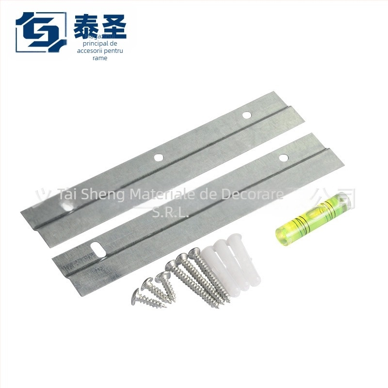 Set Z pentru suspensie rame foto — placă de spate din metal cu electroplacare, stil modern minimalist, montare pe perete, potrivit pentru living, dormitor, birou, baie