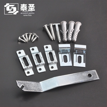 Set de cârlige anti-furt pentru rame foto – fier, ștanț, panou spate inclus, personalizare disponibilă