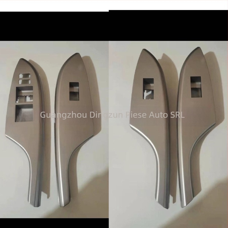 Finisaj interior auto: panou de comutare al geamurilor și ramă a cotierii, din piele, pentru Toyota Corolla 2007-2014