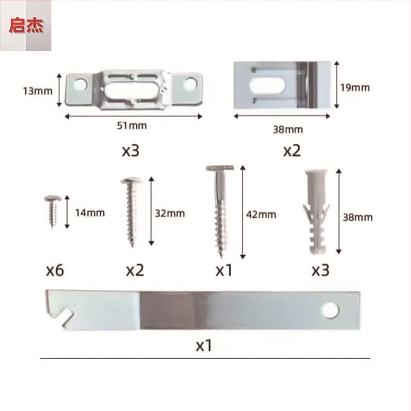Kit de suspensie ascuns pentru rama foto cu protecție anti-furt, hardware metalic electroplacat, șurub în formă de T cu țeavă de expansiune, cheie inclusă, stil modern minimalist, potrivit pentru living, dormitor, baie și exterior