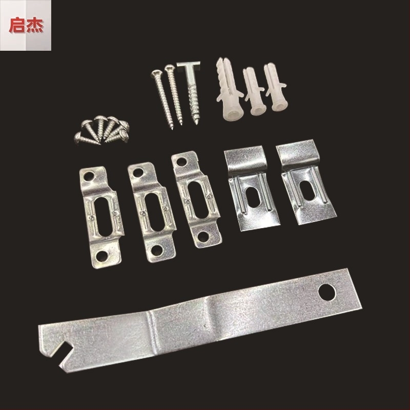 Kit de suspensie ascuns pentru rama foto cu protecție anti-furt, hardware metalic electroplacat, șurub în formă de T cu țeavă de expansiune, cheie inclusă, stil modern minimalist, potrivit pentru living, dormitor, baie și exterior