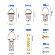 Set de accesorii pentru agățarea ramelor foto, din fier, realizate prin stamping, 270 buc.