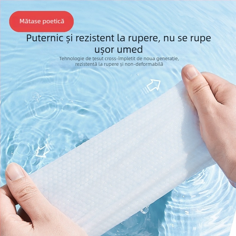 Prosop de față de unică folosință de la Poetry Silk, din fibră de viscose, potrivit pentru toate tipurile de ten