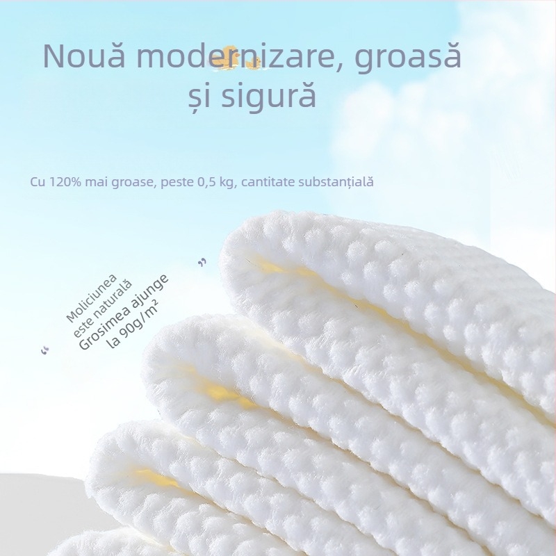 Allsmile șervețele de curățare facială de unică folosință, grosime extra, moi din bumbac, dispenser de agățat cu tragere