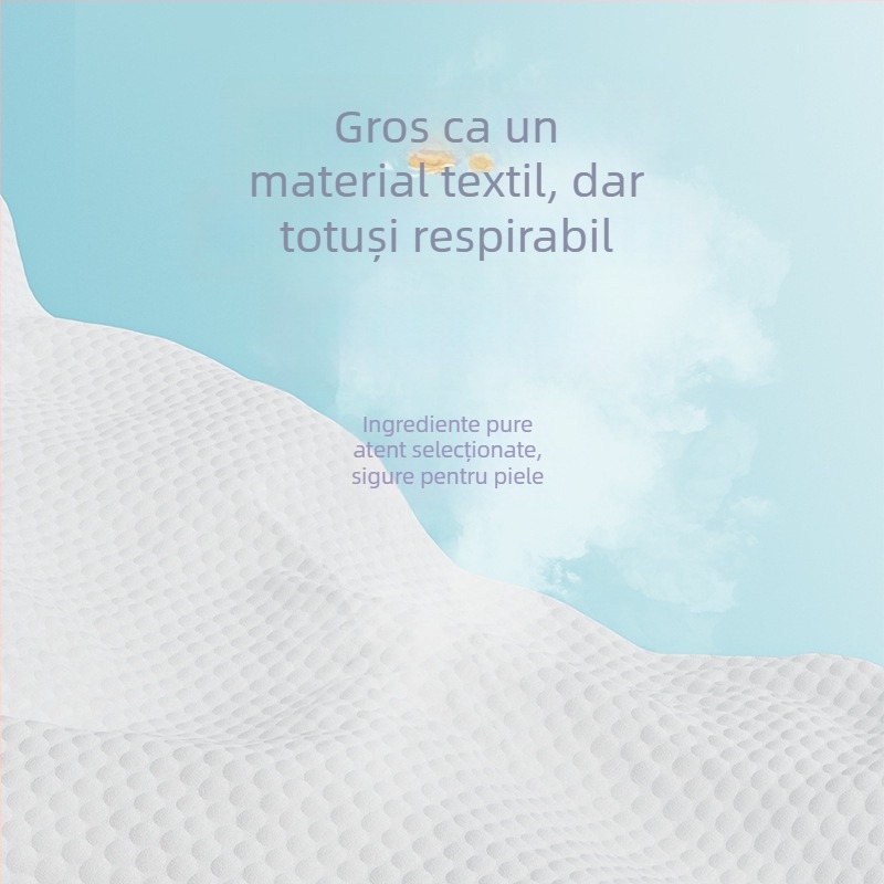 Allsmile șervețele de curățare facială de unică folosință, grosime extra, moi din bumbac, dispenser de agățat cu tragere