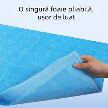 Prosop de baie pentru picioare, de unică folosință, impermeabil și rezistent la ulei, țesătură nețesută, 99% bumbac, 50 g, personalizare disponibilă