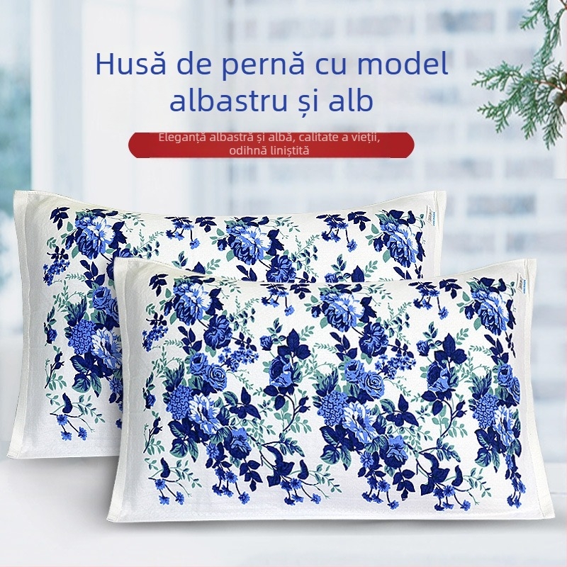 Prosop pentru pernă din bumbac dublu strat, 100% bumbac, moale și plăcut pielii