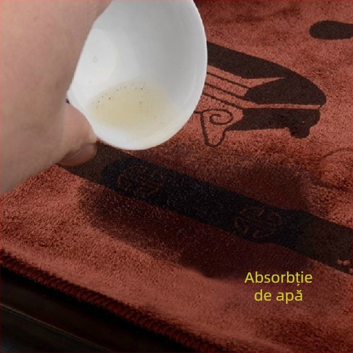 Prosop de ceai din microfibră pentru ceainărie, 80% poliester, 20% poliamid, 45 g/m², logo imprimat, absorbție a apei 26–30 s