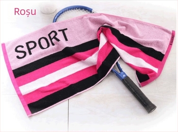 Prosop de sport din bumbac 100% KING SHORE — număr de fire 32, greutate 140–170 g, prosop pentru corp/față