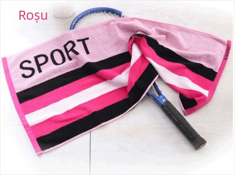 Prosop de sport din bumbac 100% KING SHORE — număr de fire 32, greutate 140–170 g, prosop pentru corp/față