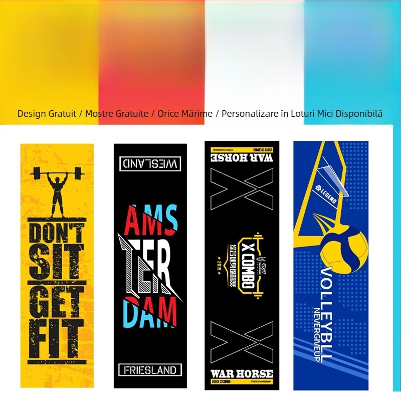 Prosop sport personalizat cu logo – cadou promoțional pentru fitness, imprimare pentru dans de stradă și baschet, brand în tendințe