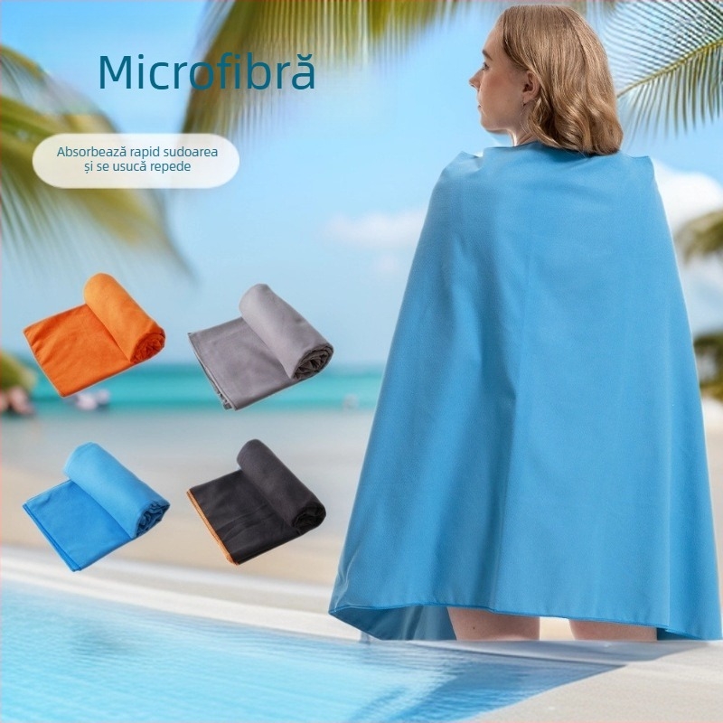 Prosop sport - velur dublu fațetat, 200 g, uscare rapidă, respirabil, portabil, personalizare logo disponibil