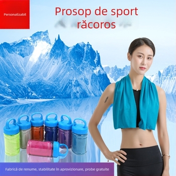 Prosop de sport cu senzație de răcorire, microfibră ultra-fină, uscare rapidă, 150D fir unic, 160 g/m², imprimare logo, personalizabil