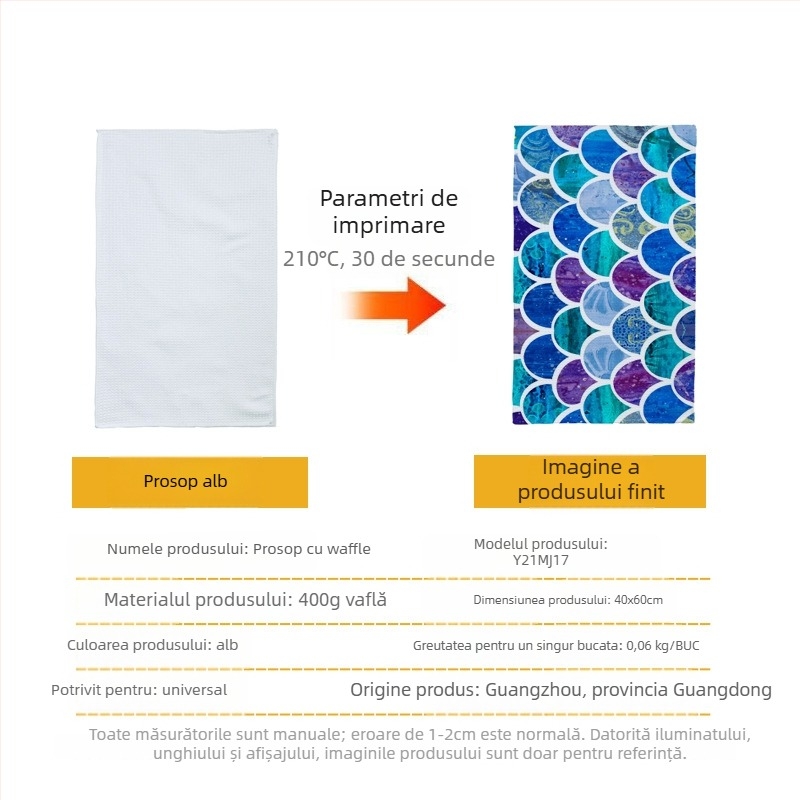 Prosop sport YOUPIN — poliester, logo personalizat, 400 g, absorbție rapidă a apei 0–5 s