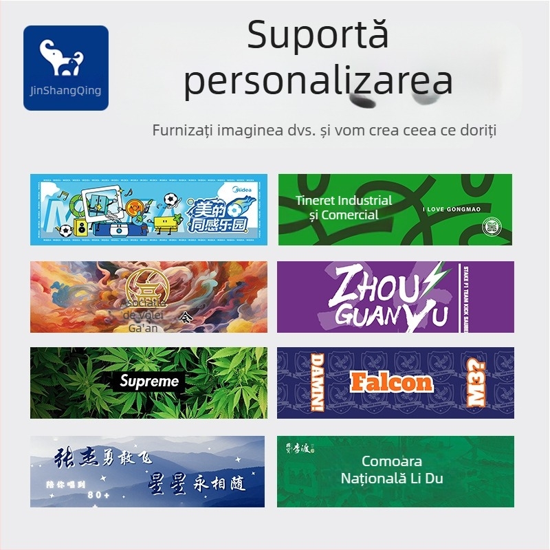 Prosop sport personalizat cu logo și fotografie de vedetă pentru sala de sport, înot și street dance