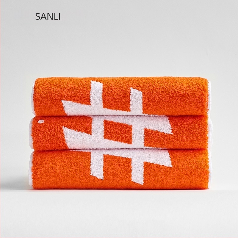Prosop de sport Sanli – Bumbac pur, Jacquard, fire răsucite, 900 g, imprimare siglă și personalizabil
