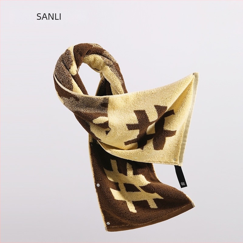 Prosop de sport Sanli – Bumbac pur, Jacquard, fire răsucite, 900 g, imprimare siglă și personalizabil