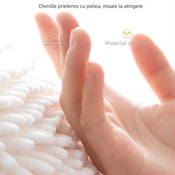 Prosop de mână Chenille pentru bucătărie, groasă și absorbantă, rotundă, de agățat, din microfibră (Material: Microfiber; Formă: Rotund; Proces: Finisare cu margine; Tip: Prosop de mână; Brand: More pleasure)