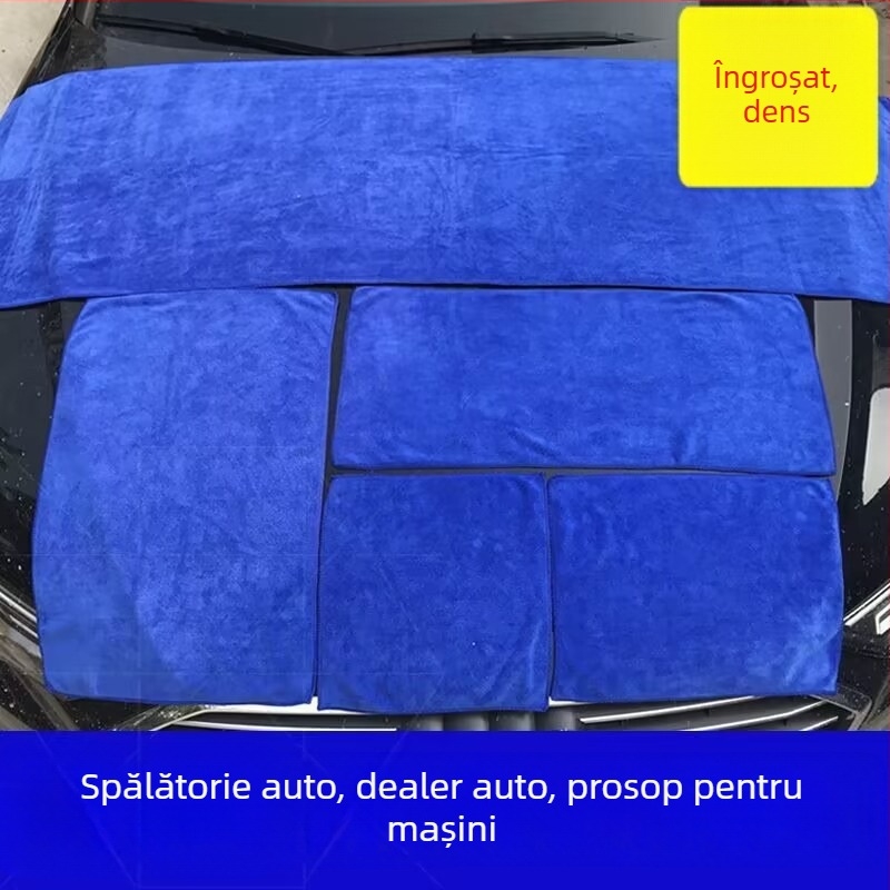 Prosop de microfibră pentru spălarea mașinilor, fibre foarte fine, 350 g, finisaj tiv, Prosop multifuncțional uscare, absorbție de apă