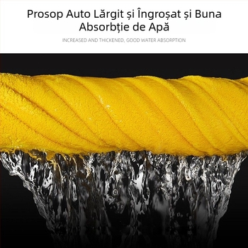 Prosop pentru spălarea mașinii, velur coral, gros, absorbție puternică, fără scame, posibilitatea personalizării logo-ului