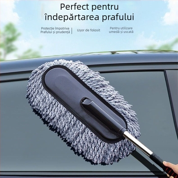 Perie telescopică pentru spălarea mașinii din oțel inoxidabil, marcă Dragon landing tree, personalizare disponibilă.