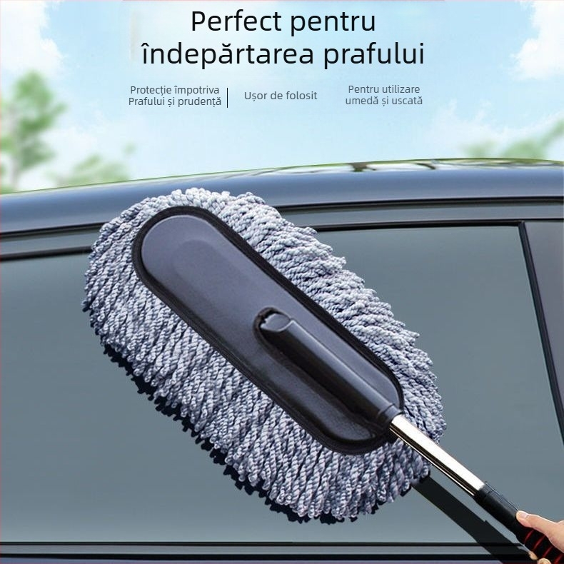 Perie telescopică pentru spălarea mașinii din oțel inoxidabil, marcă Dragon landing tree, personalizare disponibilă.