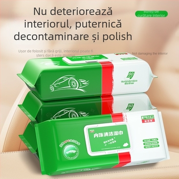 Șervețele pentru curățarea interioară a mașinii (material: fibră nețesută; marcă: Pluche; etichetă privată: Da; tip: prosoape auto; prelucrare și personalizare: Da)