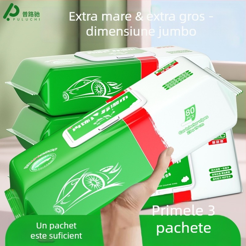 Șervețele pentru curățarea interioară a mașinii (material: fibră nețesută; marcă: Pluche; etichetă privată: Da; tip: prosoape auto; prelucrare și personalizare: Da)