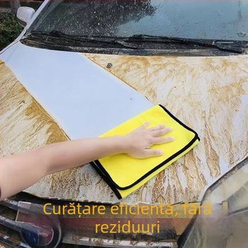 Prosop de șters multifuncțional pentru mașină, fără scame, absorbant la apă, din coral fleece, 350 g, fibră mixtă, imprimare logo disponibil